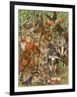 Woodland Mammals-Wendy Edelson-Framed Giclee Print