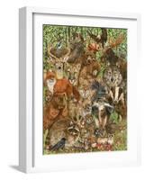 Woodland Mammals-Wendy Edelson-Framed Giclee Print