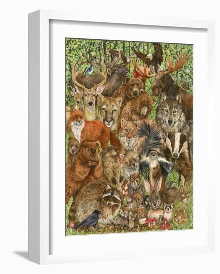 Woodland Mammals-Wendy Edelson-Framed Giclee Print