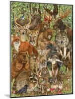 Woodland Mammals-Wendy Edelson-Mounted Giclee Print