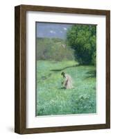 Woodland Meadow, 1876-Hans Thoma-Framed Giclee Print