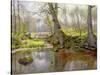 Woodland Pond, 1890-Peder Mork Monsted-Stretched Canvas