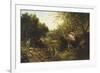 Woodland Pool-John Frederick Kensett-Framed Giclee Print