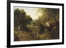 Woodland Pool-John Frederick Kensett-Framed Giclee Print