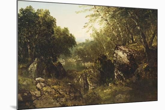 Woodland Pool-John Frederick Kensett-Mounted Giclee Print