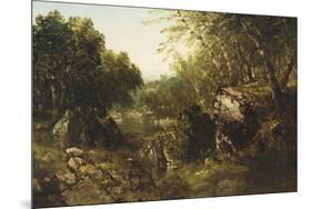 Woodland Pool-John Frederick Kensett-Mounted Giclee Print