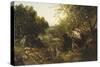 Woodland Pool-John Frederick Kensett-Stretched Canvas
