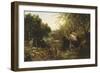 Woodland Pool-John Frederick Kensett-Framed Giclee Print