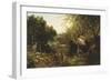 Woodland Pool-John Frederick Kensett-Framed Giclee Print