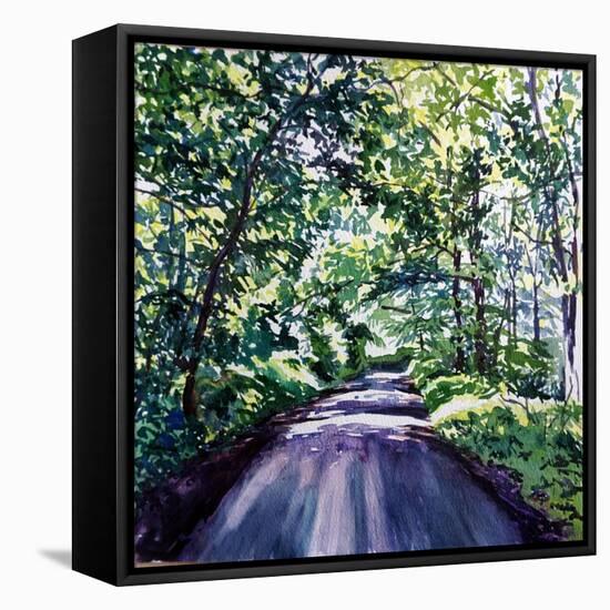 Woodland Road 2017-Tilly Willis-Framed Stretched Canvas