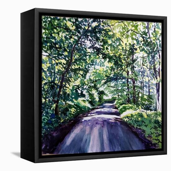 Woodland Road 2017-Tilly Willis-Framed Stretched Canvas