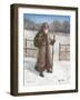 Woodland Santa-Mary Miller Veazie-Framed Giclee Print