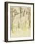 Woodland Scene, C.1900-1904-Paul Cézanne-Framed Giclee Print