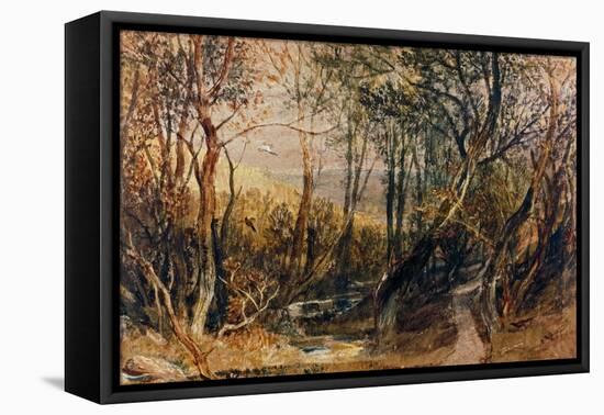 Woodland Scene, circa 1810, Watercolour on Paper-J. M. W. Turner-Framed Stretched Canvas