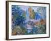 Woodland Scene with Cow and Heron, C.1930-Louis Wain-Framed Giclee Print