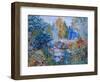 Woodland Scene with Cow and Heron, C.1930-Louis Wain-Framed Giclee Print