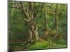 Woodland Scene with Rabbits, 1862-Hubert von Herkomer-Mounted Giclee Print