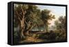 Woodland Scene-James Stark-Framed Stretched Canvas