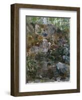 Woodland Stream-Eugène Boudin-Framed Giclee Print