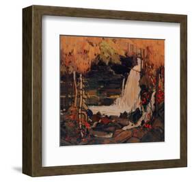 Woodland Waterfall-Tom Thomson-Framed Art Print