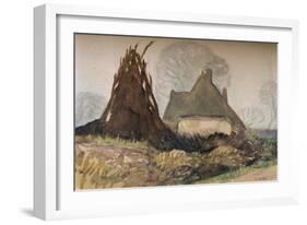 'Woodman's Cottage', c20th century (1931)-George Clausen-Framed Giclee Print