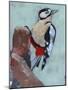 Woodpecker Paintstrokes II-Jennifer Parker-Mounted Art Print