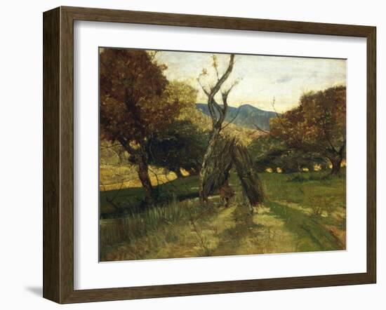 Woodpile, Circa 1874-Giovanni Fattori-Framed Giclee Print