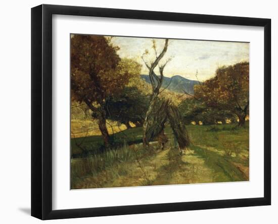 Woodpile, Circa 1874-Giovanni Fattori-Framed Giclee Print