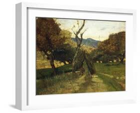 Woodpile, Circa 1874-Giovanni Fattori-Framed Giclee Print