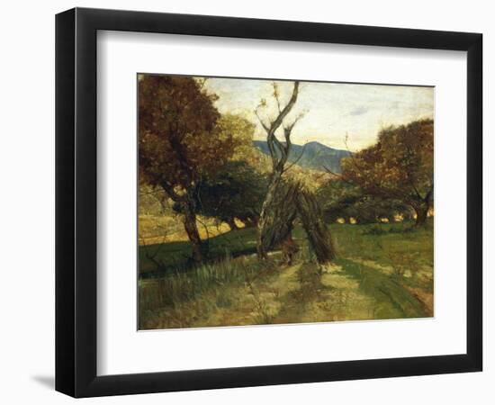 Woodpile, Circa 1874-Giovanni Fattori-Framed Giclee Print
