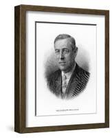 Woodrow Wilson 28th Us President-null-Framed Art Print