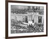 Woodrow Wilson Addressing Congress-null-Framed Giclee Print