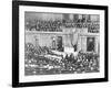 Woodrow Wilson Addressing Congress-null-Framed Giclee Print