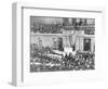 Woodrow Wilson Addressing Congress-null-Framed Giclee Print