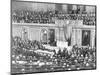 Woodrow Wilson Addressing Congress-null-Mounted Giclee Print