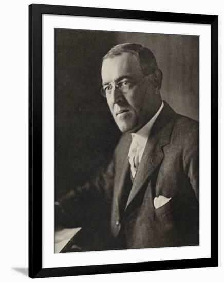 Woodrow Wilson American President and Nobel Prizewinner in 1919-Lagrelius & Westphal-Framed Photographic Print