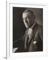 Woodrow Wilson American President and Nobel Prizewinner in 1919-Lagrelius & Westphal-Framed Photographic Print