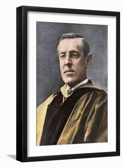 Woodrow Wilson, LL.D., as President of Princeton University-null-Framed Giclee Print