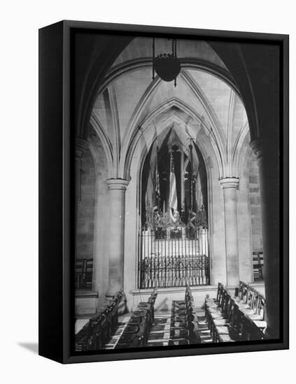 Woodrow Wilson's Tomb in the National Cathedral-Myron Davis-Framed Stretched Canvas