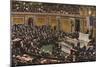 Woodrow Wilson Speaking to Congress in July Nineteen Eighteen-null-Mounted Giclee Print