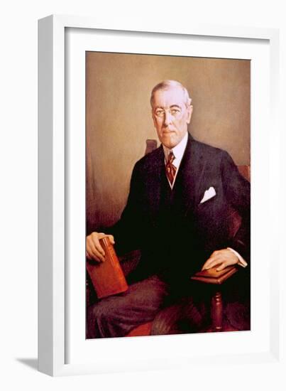 Woodrow Wilson, U.S. President-null-Framed Art Print