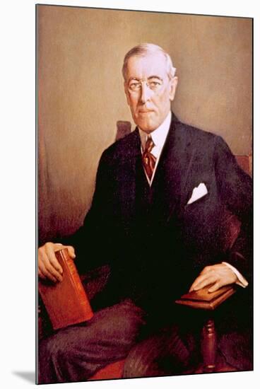 Woodrow Wilson, U.S. President-null-Mounted Art Print