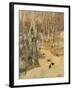 Woods Covered with Snow, 19th Century-Frits Thaulow-Framed Giclee Print