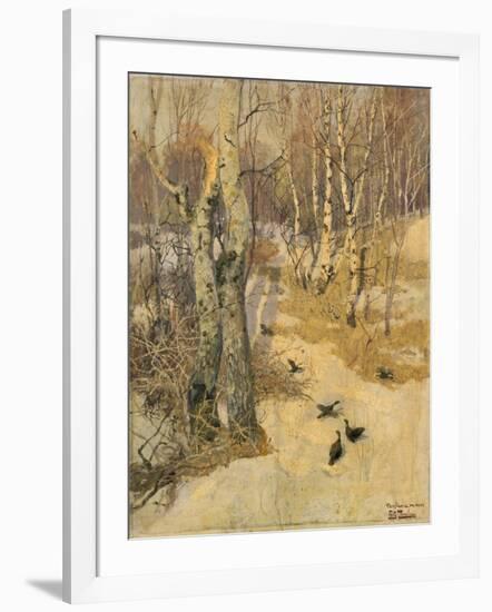 Woods Covered with Snow, 19th Century-Frits Thaulow-Framed Giclee Print