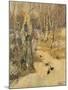 Woods Covered with Snow, 19th Century-Frits Thaulow-Mounted Giclee Print