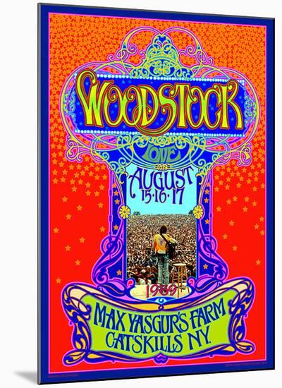 Woodstock 45th Anniversary-Bob Masse-Mounted Art Print