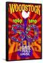 Woodstock 50 Red-null-Framed Poster