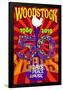 Woodstock 50 Red-null-Framed Poster