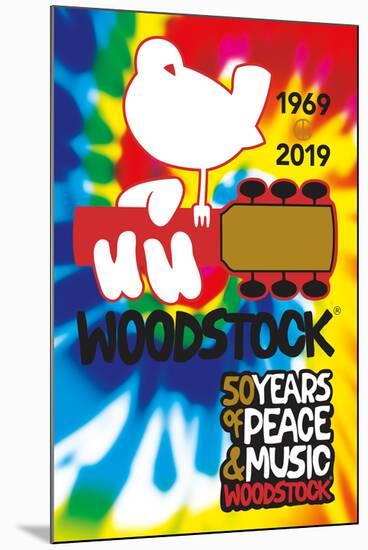 Woodstock - 50th Anniversary-null-Mounted Standard Poster