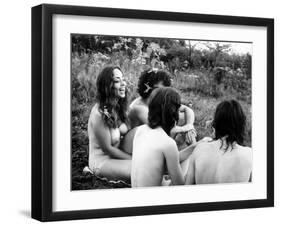 Woodstock, Festival Goers, 1970-null-Framed Photo